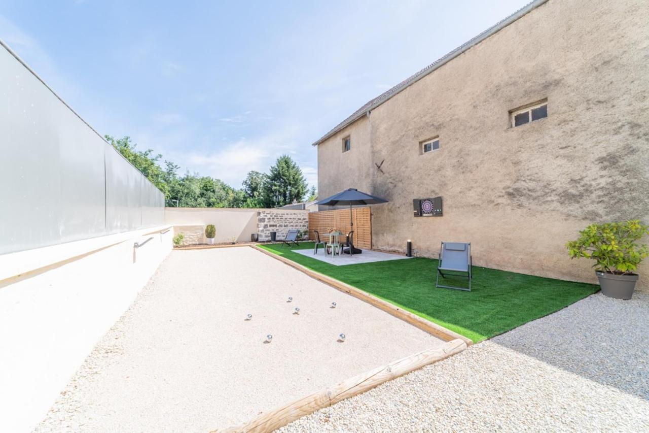 Cote Cour, 3 Chambres, Terrasses, Jardin Prive Avec Terrain De Petanque, Cave Voutee Корголуэн Экстерьер фото